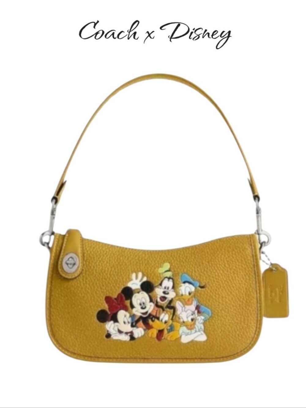 Disney X Coach Swinger Leather Shoulder Bag